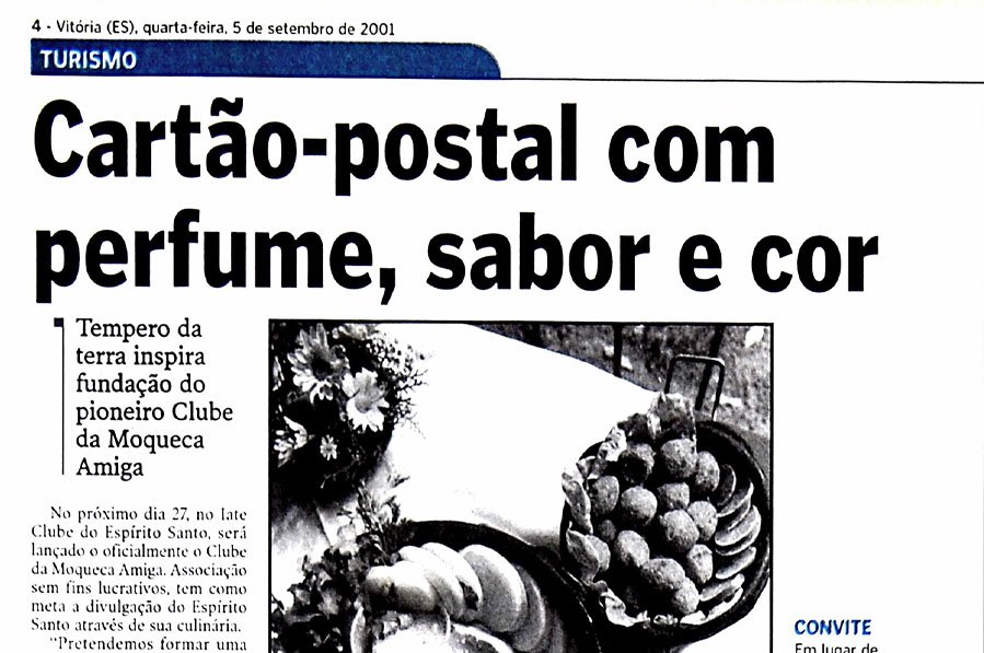 Cartão-postal com sabor e cor